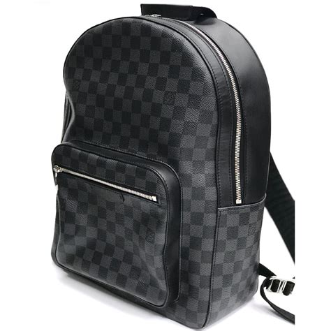 louis vuitton backpack black and white|Louis Vuitton black checkered backpack.